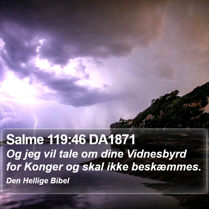 Salme 119:46 DA1871 Bible Study