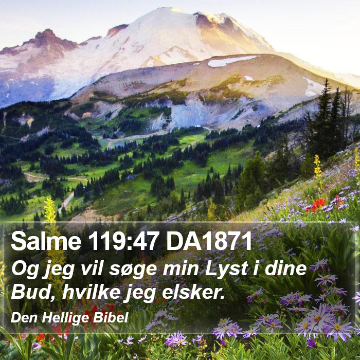 Salme 119:47 DA1871 Bible Study