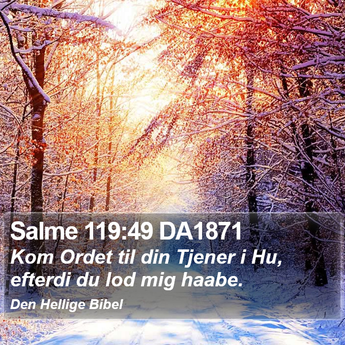 Salme 119:49 DA1871 Bible Study