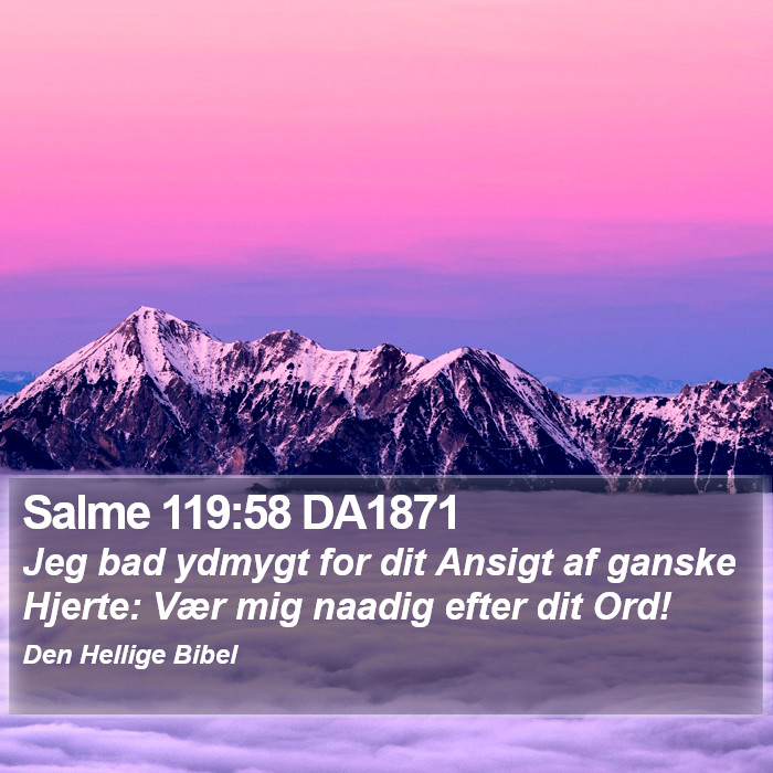 Salme 119:58 DA1871 Bible Study