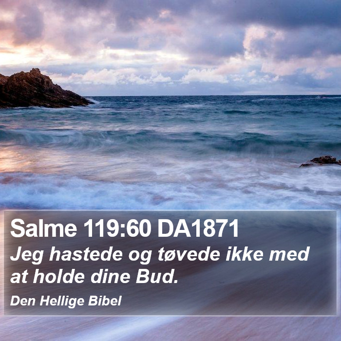 Salme 119:60 DA1871 Bible Study