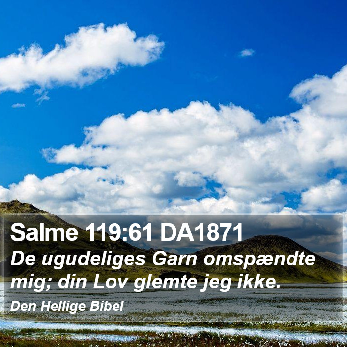 Salme 119:61 DA1871 Bible Study