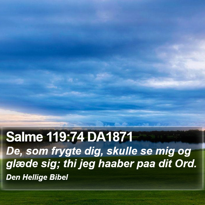 Salme 119:74 DA1871 Bible Study