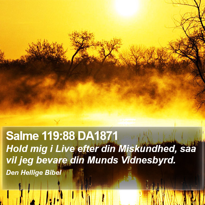 Salme 119:88 DA1871 Bible Study