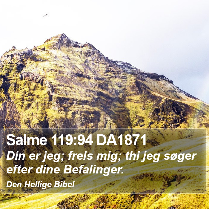 Salme 119:94 DA1871 Bible Study