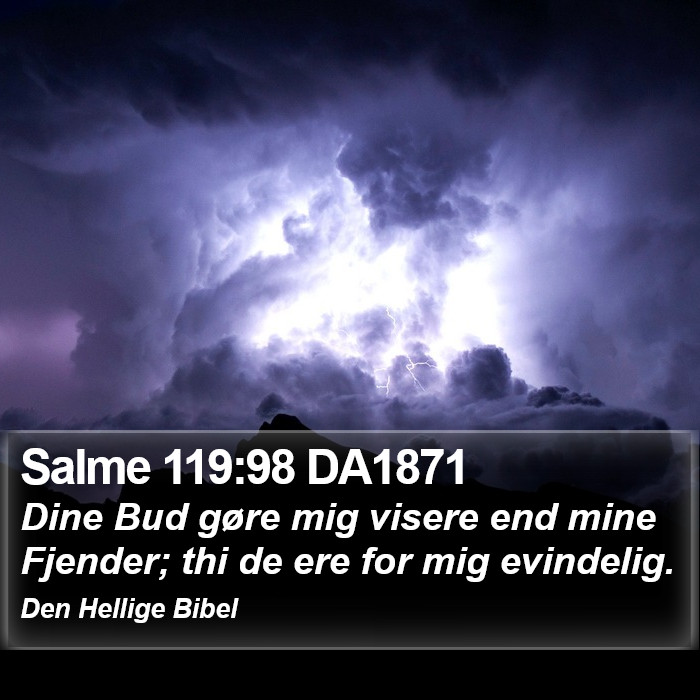 Salme 119:98 DA1871 Bible Study