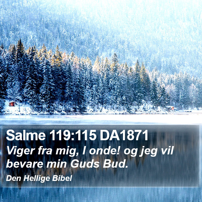 Salme 119:115 DA1871 Bible Study