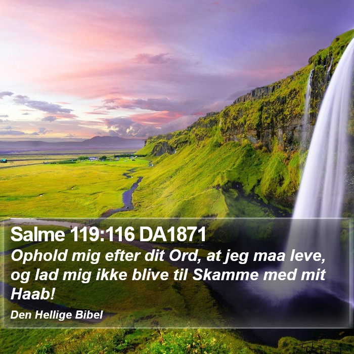 Salme 119:116 DA1871 Bible Study