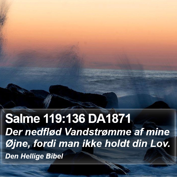 Salme 119:136 DA1871 Bible Study