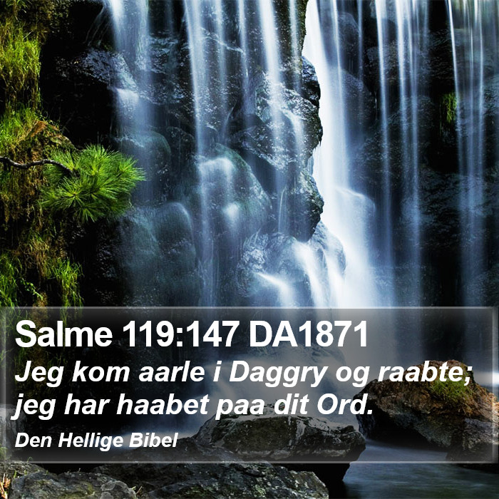 Salme 119:147 DA1871 Bible Study