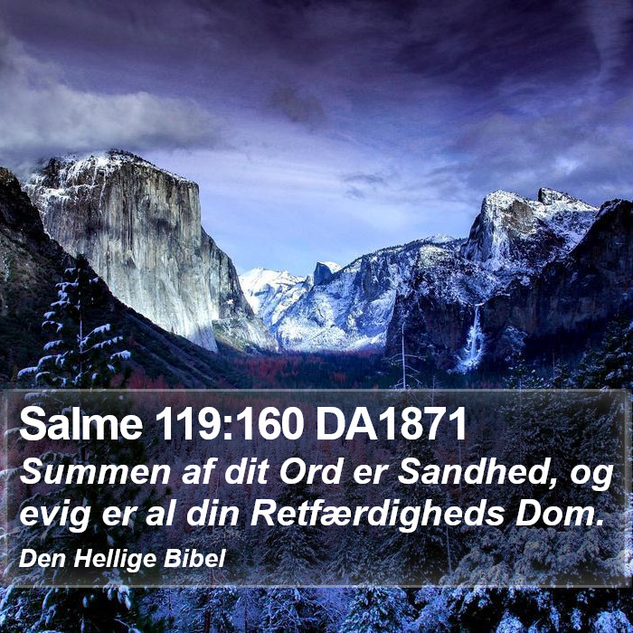 Salme 119:160 DA1871 Bible Study