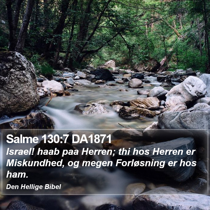 Salme 130:7 DA1871 Bible Study