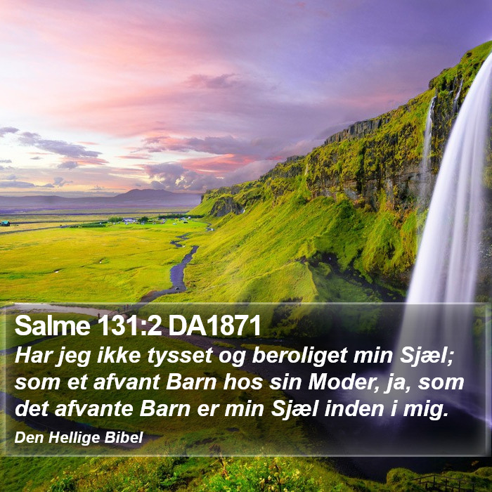 Salme 131:2 DA1871 Bible Study