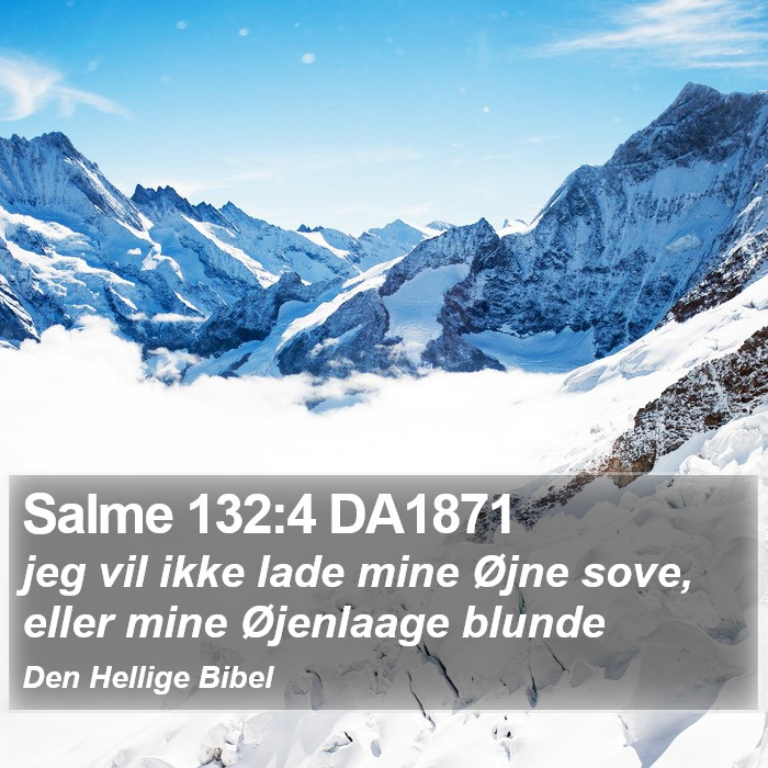 Salme 132:4 DA1871 Bible Study