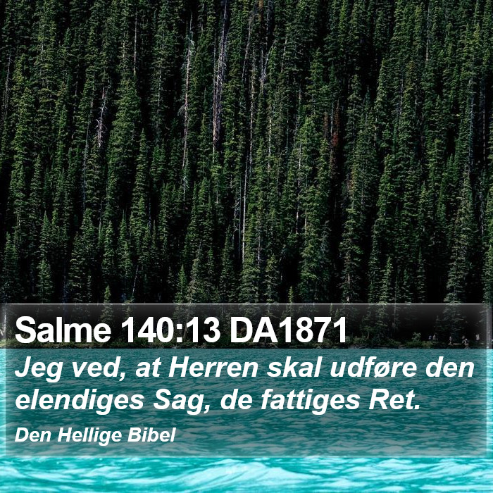 Salme 140:13 DA1871 Bible Study