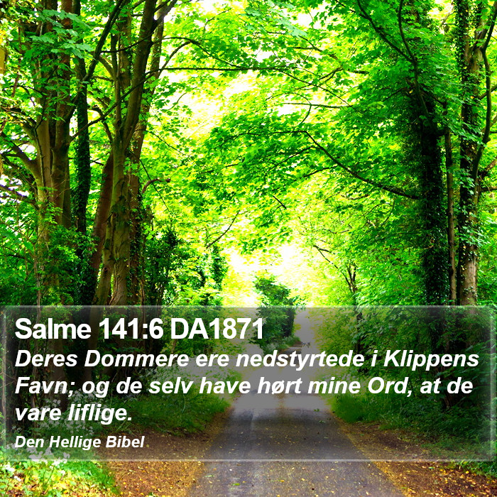 Salme 141:6 DA1871 Bible Study