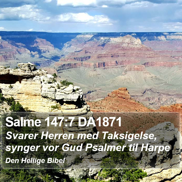 Salme 147:7 DA1871 Bible Study