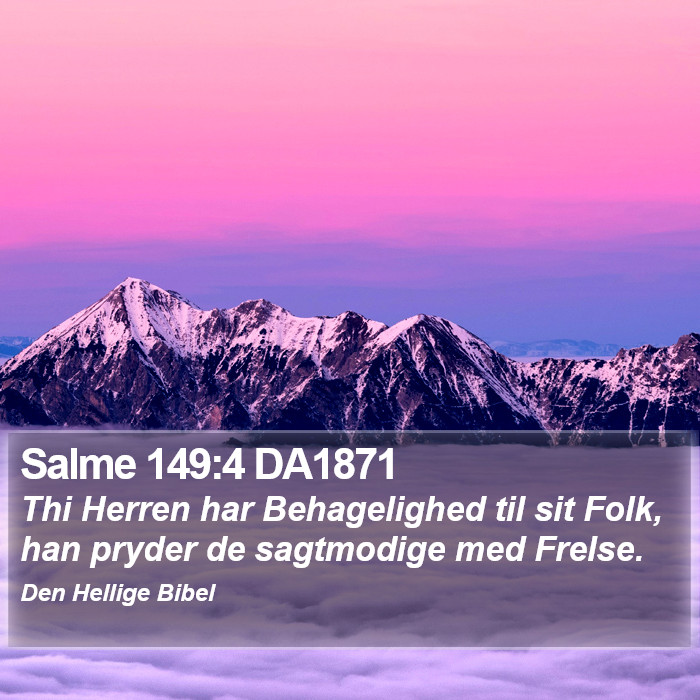 Salme 149:4 DA1871 Bible Study