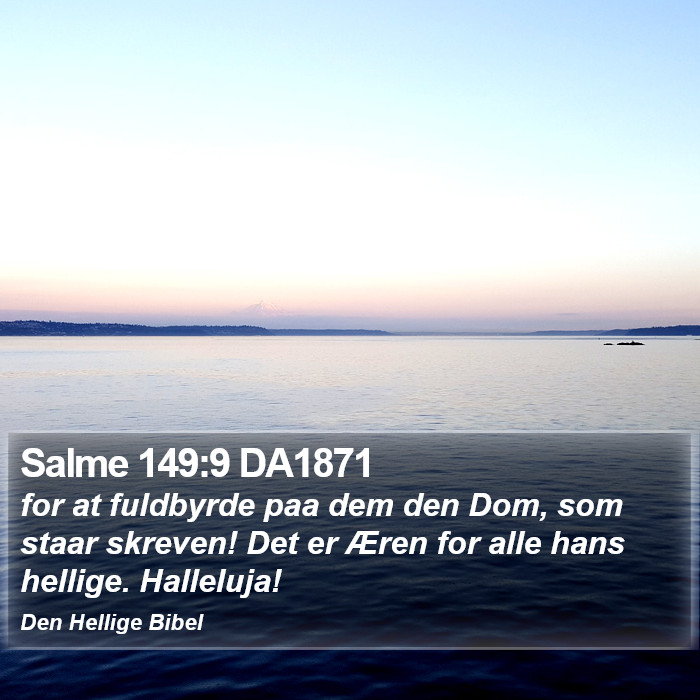 Salme 149:9 DA1871 Bible Study