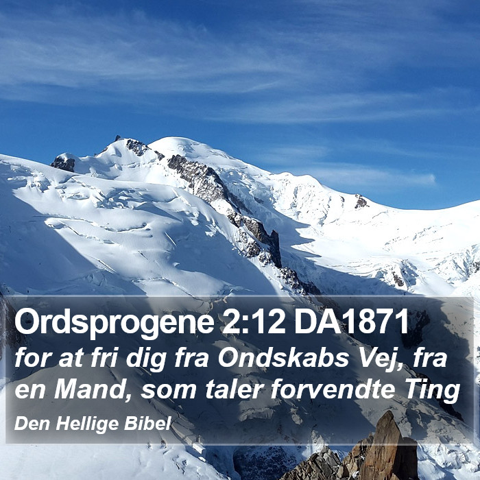 Ordsprogene 2:12 DA1871 Bible Study