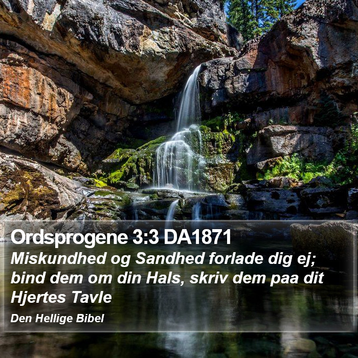 Ordsprogene 3:3 DA1871 Bible Study