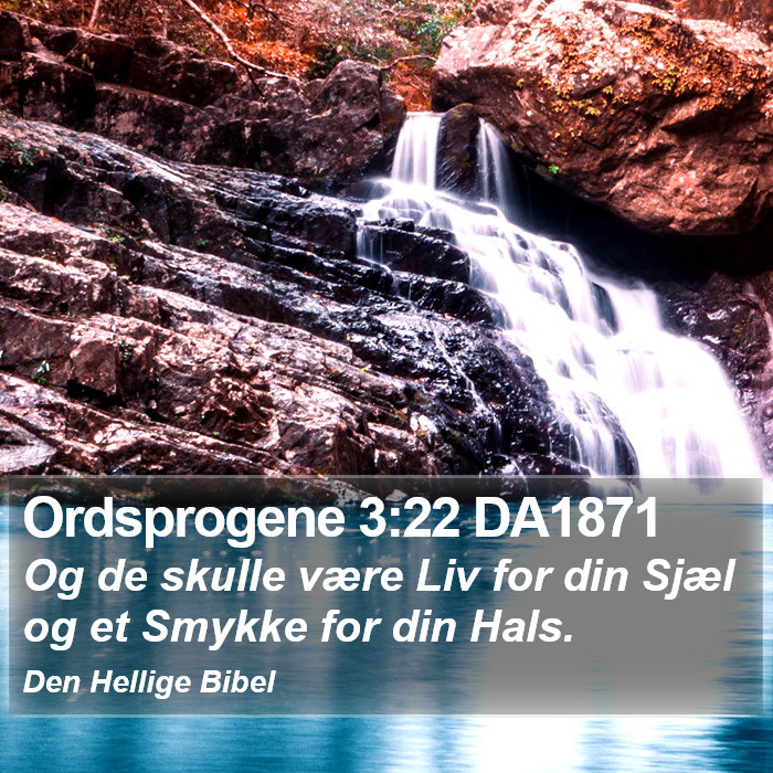 Ordsprogene 3:22 DA1871 Bible Study