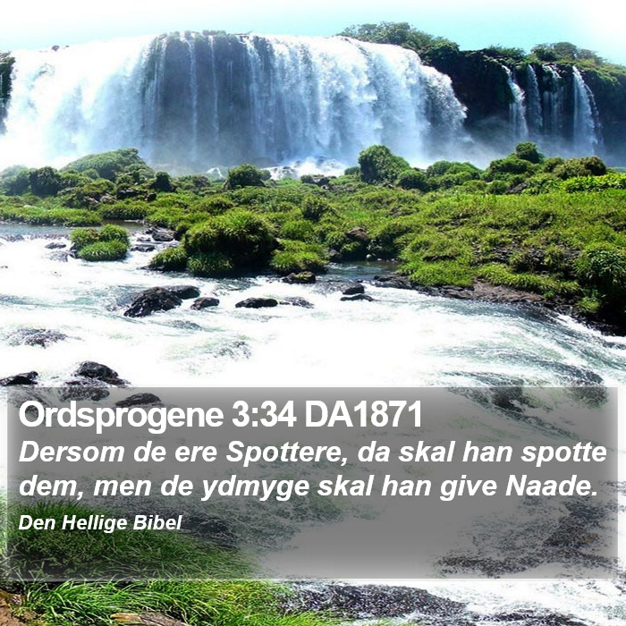 Ordsprogene 3:34 DA1871 Bible Study