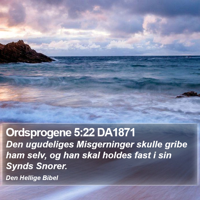 Ordsprogene 5:22 DA1871 Bible Study