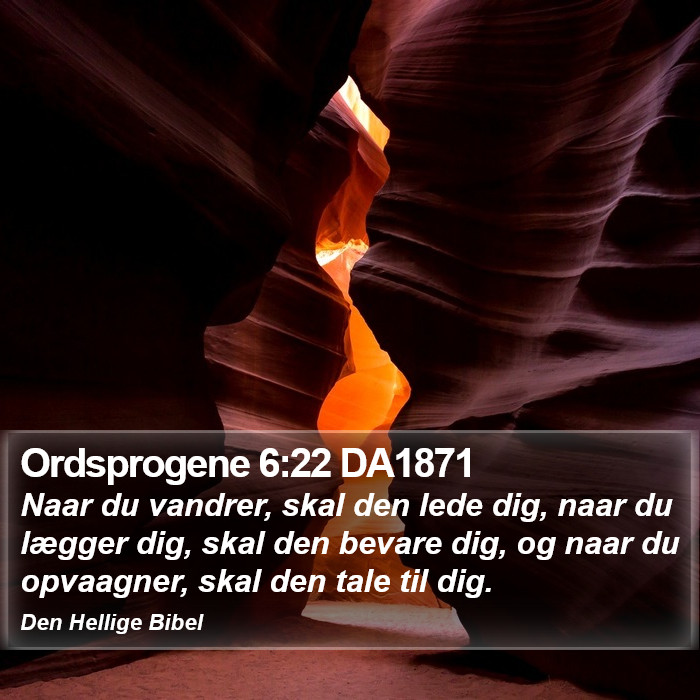 Ordsprogene 6:22 DA1871 Bible Study