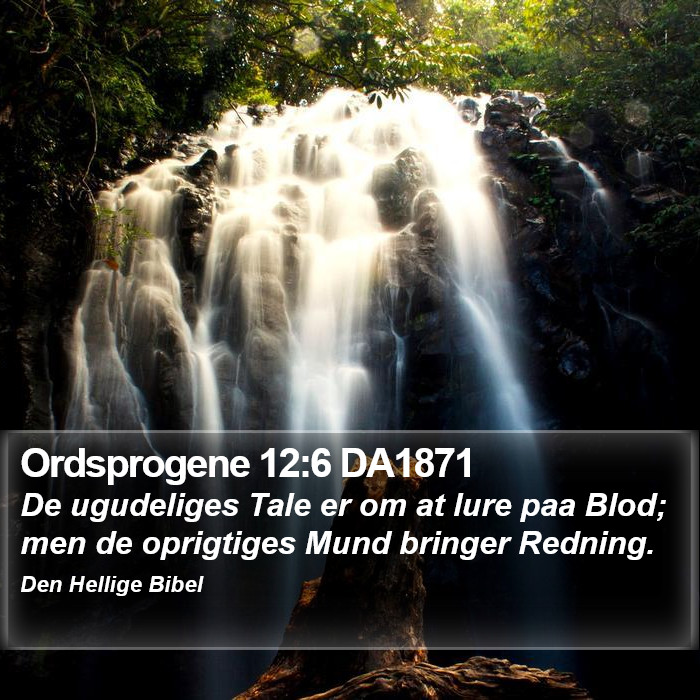 Ordsprogene 12:6 DA1871 Bible Study