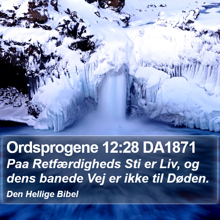 Ordsprogene 12:28 DA1871 Bible Study