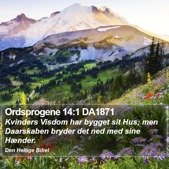 Ordsprogene 14:1 DA1871 Bible Study