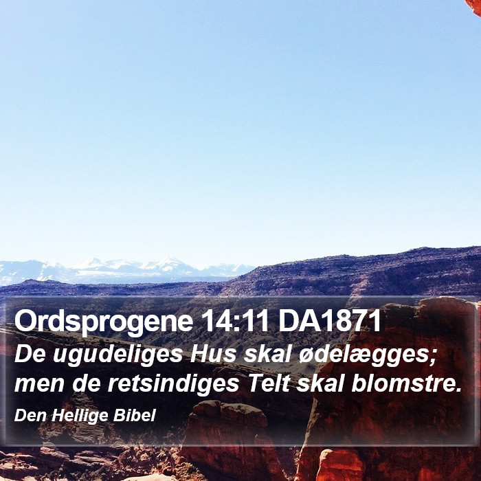 Ordsprogene 14:11 DA1871 Bible Study