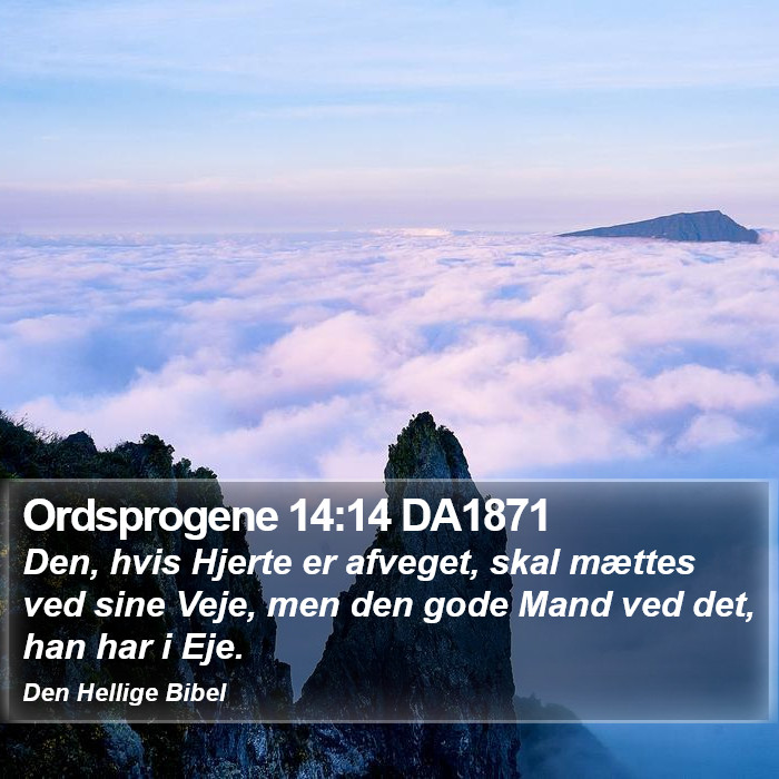 Ordsprogene 14:14 DA1871 Bible Study