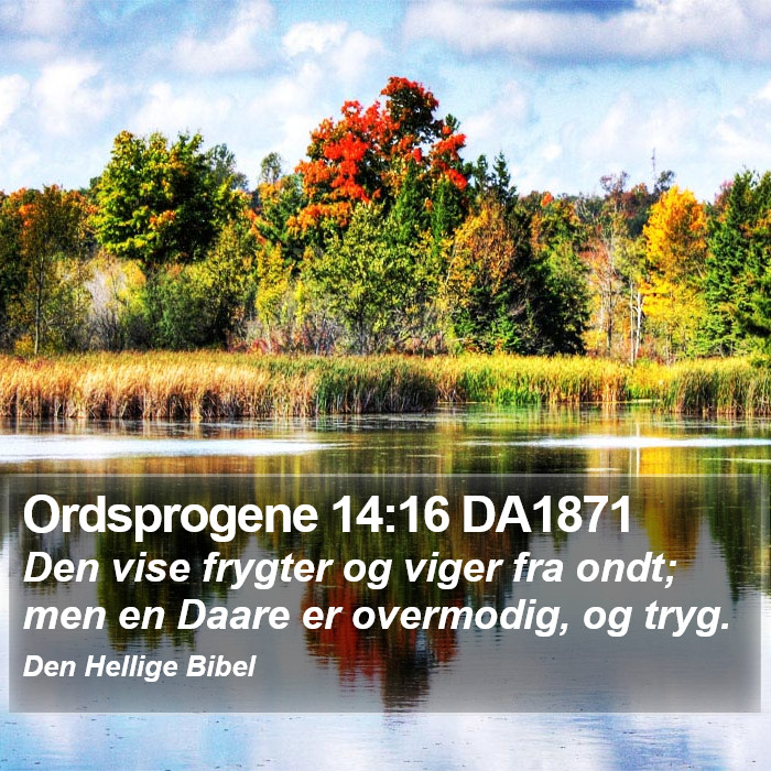 Ordsprogene 14:16 DA1871 Bible Study