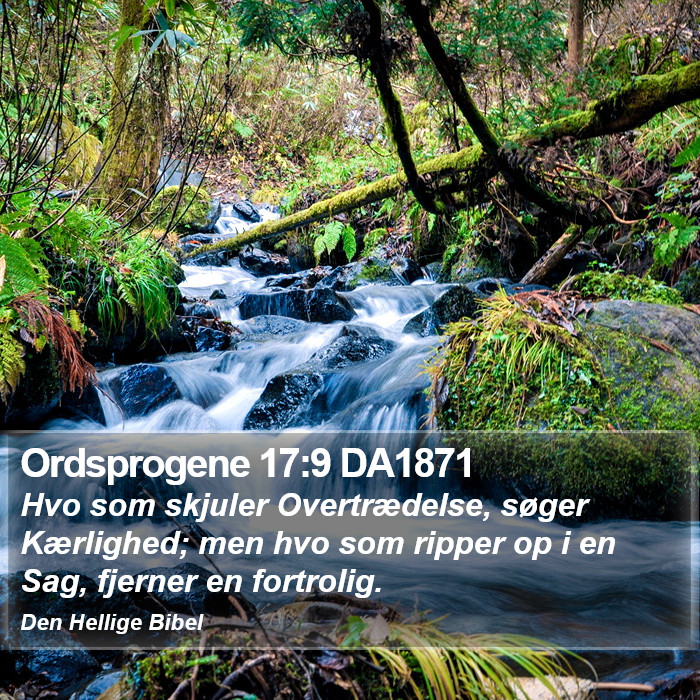 Ordsprogene 17:9 DA1871 Bible Study