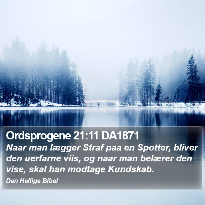 Ordsprogene 21:11 DA1871 Bible Study