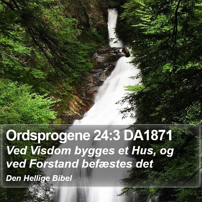 Ordsprogene 24:3 DA1871 Bible Study