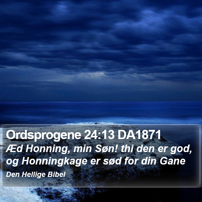 Ordsprogene 24:13 DA1871 Bible Study