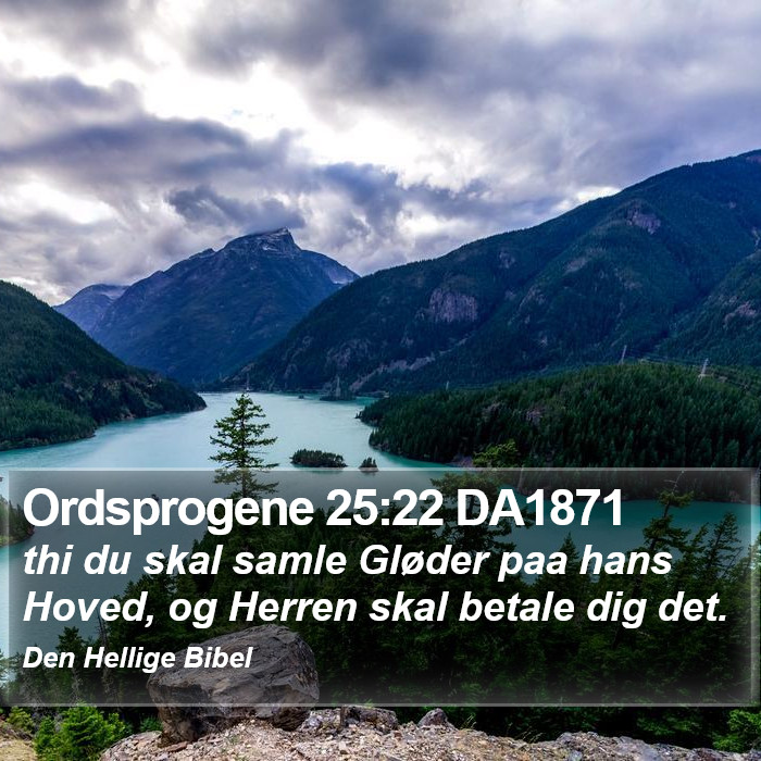 Ordsprogene 25:22 DA1871 Bible Study