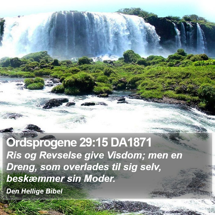 Ordsprogene 29:15 DA1871 Bible Study