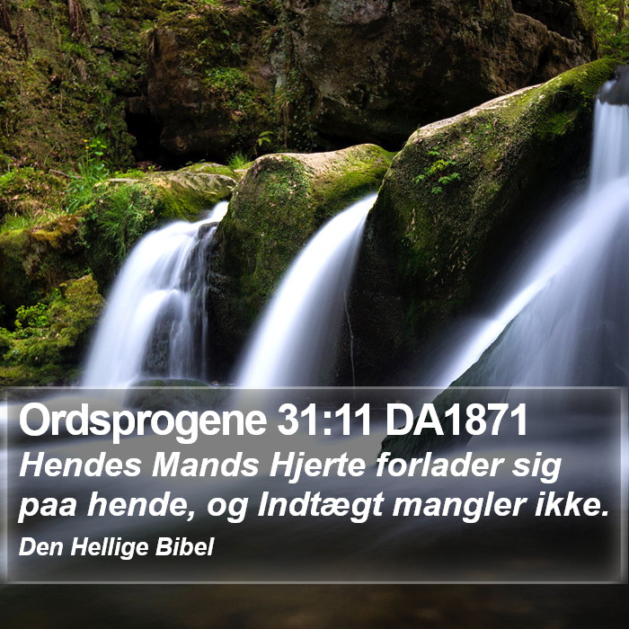 Ordsprogene 31:11 DA1871 Bible Study