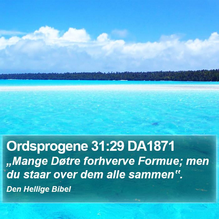 Ordsprogene 31:29 DA1871 Bible Study