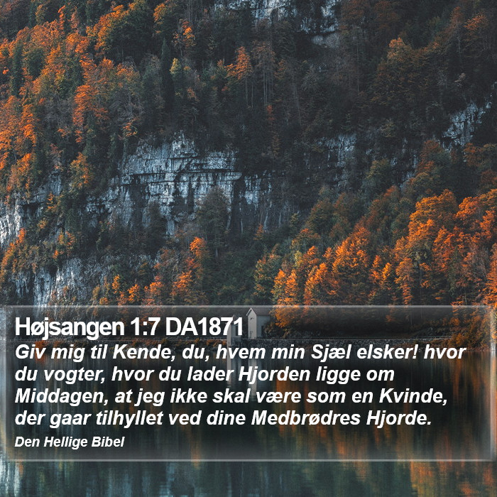 Højsangen 1:7 DA1871 Bible Study