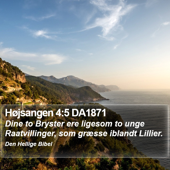 Højsangen 4:5 DA1871 Bible Study
