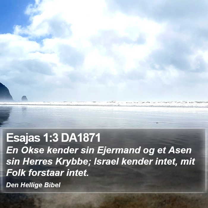 Esajas 1:3 DA1871 Bible Study