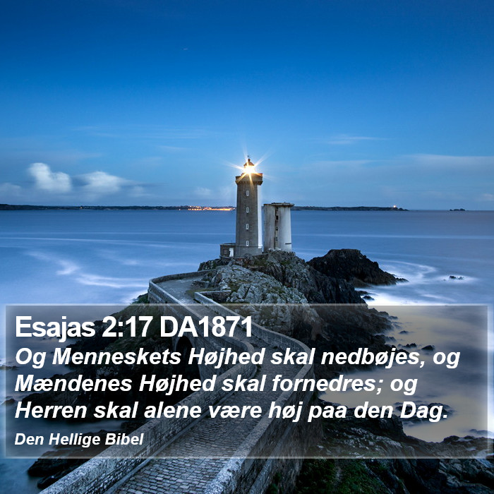 Esajas 2:17 DA1871 Bible Study