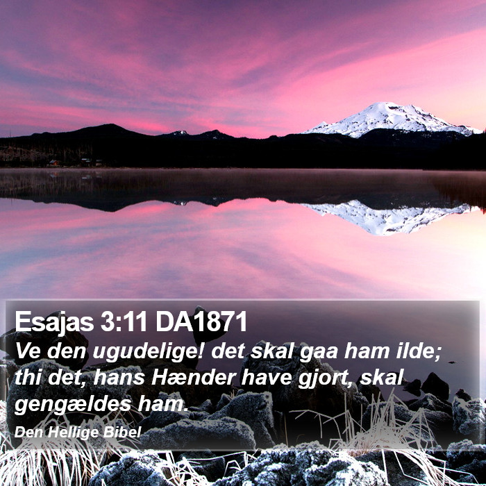 Esajas 3:11 DA1871 Bible Study