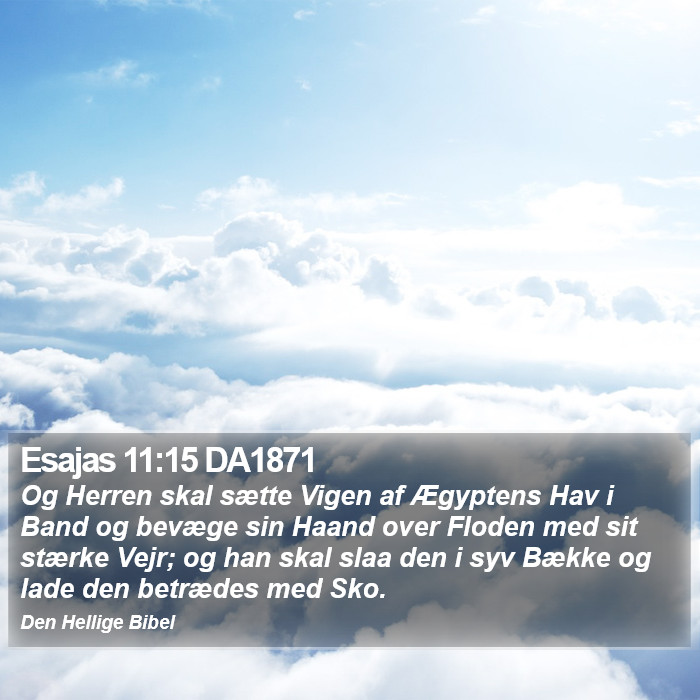 Esajas 11:15 DA1871 Bible Study