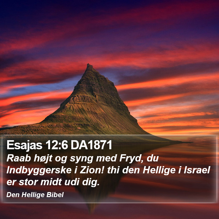 Esajas 12:6 DA1871 Bible Study